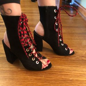 Lace up heels